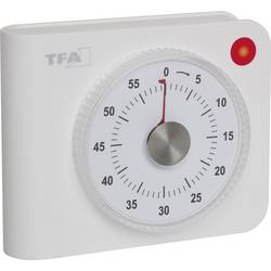 TFA Dostmann Elektronischer Timer stopky (časovač) bílá analogový