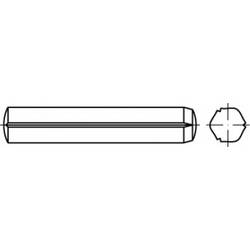 TOOLCRAFT TO-5437365 válcový rýhovaný kolík 2 mm ocel 250 ks