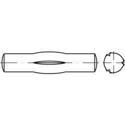 TOOLCRAFT TO-5437995 částečně rýhovaný válcový kolík 2 mm ocel 250 ks
