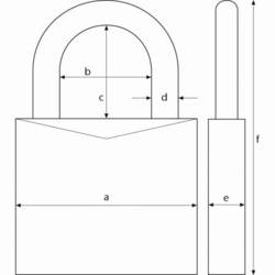 ABUS 29052 7 visací zámek na heslo