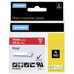 etikety DYMO IND RHINO 1805422 vinyl Barva pásky: červená Barva písma:bílá 19 mm 5.5 m