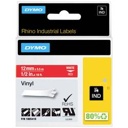 etikety DYMO IND RHINO 1805416 vinyl Barva pásky: červená Barva písma:bílá 12 mm 5.5 m