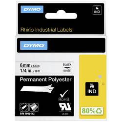 etikety DYMO IND RHINO 1805442 polyester Barva pásky: bílá Barva písma:černá 6 mm 5.5 m