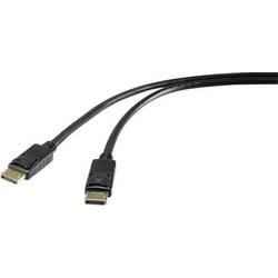 Renkforce DisplayPort kabel Konektor DisplayPort, Konektor DisplayPort 5.00 m černá RF-5234036 pozlacené kontakty Kabel DisplayPort