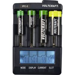 VOLTCRAFT IPC-3 nabíječka akumulátorů Li-Ion, NiCd, NiMH 10440, 14500, 16340, 16650, 17355, 17500, 17670, 18490, 18500, 18650, 22650, 26500, 26650, CR-123A, A