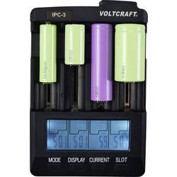 VOLTCRAFT IPC-3 nabíječka akumulátorů Li-Ion, NiCd, NiMH 10440, 14500, 16340, 16650, 17355, 17500, 17670, 18490, 18500, 18650, 22650, 26500, 26650, CR-123A, A