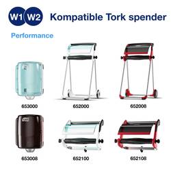 TORK Standardní papírové utěrky, kombinovaná role bílá W1/2 129262