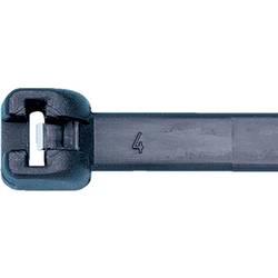 SWG 50223155, stahovací pásky, 4.8 mm, 186 mm, černá, odolná vůči UV záření, s kovovým jazýčkem, 100 ks
