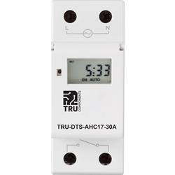 TRU COMPONENTS TRU-DTS-AHC17-30A spínací hodiny na DIN lištu Provozní napětí: 230 V/AC 1 přepínací kontakt 30 A 250 V/AC týdenní program