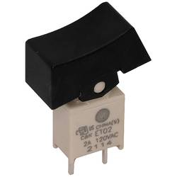 C & K Switches ET21J1AVQE2 kolébkový spínač 120 V/AC, 28 V/DC 3.00 A 2x zap/zap s aretací 1 ks Tray