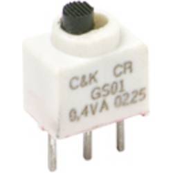 C & K Switches GS02MABE posuvný přepínač 20 V 1x zap/vyp 1 ks Tray