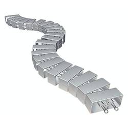 Bachmann kabelový můstek 930.059 stříbrná stříbrná (metalíza) 1000 mm Množství: 1 ks