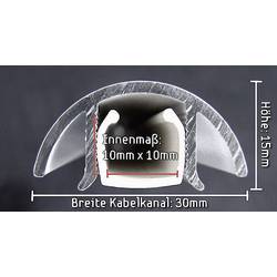 Alunovo MSC-020 kabelová lišta (d x š x v) 200 x 30 x 15 mm 1 ks černá (lesklá)
