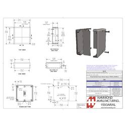 Hammond Electronics 1593ARALGY plastová krabička 74 x 76 x 27 plast ABS šedá 1 ks
