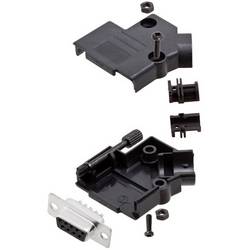 Amphenol L17D45PK-P-09+L77SDE09S sada D-SUB zásuvková lišta 45 ° Pólů: 9 pájecí kalíšek 1 ks