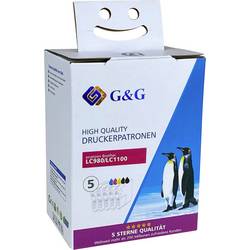 G&G Ink kompatibilní černá, černá, azurová, purppurová, žlutá 1B980-5TD