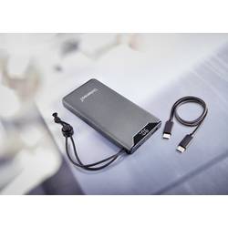 Intenso F10000 powerbanka Li-Pol, 10000 mAh, Quick Charge, Dodávka energie, USB-A, USB-C®, šedá, Indikátor stavu