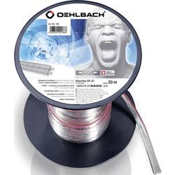 Oehlbach 186 reproduktorový kabel 2 x 2.5 mm² + 2 x 2.5 mm² transparentní 20 m