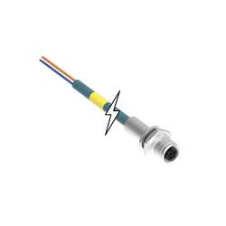Molex Molex WOD Industrial Solution upravený zástrčkový konektor pro senzory - aktory, 1300540012, piny: 4, 0.20 m, 1 ks