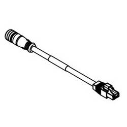 Molex 1300480197 upravený zástrčkový konektor pro senzory - aktory M12 zásuvka, zástrčka 1.00 m Počet pólů: 4 1 ks