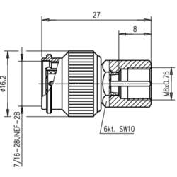 Telegärtner 100023860 100023860 koaxiální adaptér TNC zástrčka - FME zástrčka 1 ks