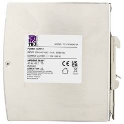 TRU COMPONENTS TC-13850160 síťový zdroj na DIN lištu 24 V/DC 10 A 240 W Počet výstupů:1 x Obsah 1 ks