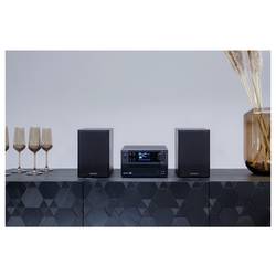 Kenwood M-725DAB-B stereo systém DAB+, Bluetooth, CD, USB, 2 x 25 W černá