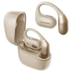 Panasonic RB-F10DE-C špuntová sluchátka (In Ear) Bluetooth® béžová Redukce šumu mikrofonu Nabíjecí pouzdro, Sluchátka na lícní kosti, regulace hlasitosti,