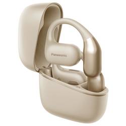 Panasonic RB-F10DE-C špuntová sluchátka (In Ear) Bluetooth® béžová Redukce šumu mikrofonu Nabíjecí pouzdro, Sluchátka na lícní kosti, regulace hlasitosti,