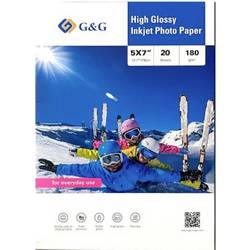 G&G 180gsm-5X7-20 fotografický papír 180 g/m² 20 ks
