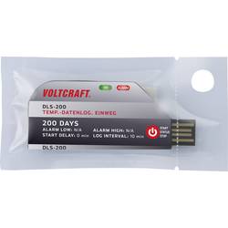 VOLTCRAFT VC-11576730 DLS-200 jednorázový teplotní datalogger Měrné veličiny teplota -30 do 70 °C jednocestný datalogger, funkce PDF