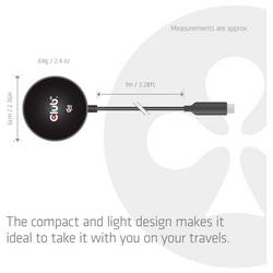 club3D bezdrátová indukční nabíječka 25 W Qi2 USB-C 25Wa CAC-3027 Výstup Qi standard černá