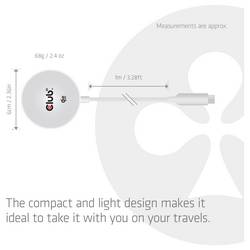 club3D bezdrátová indukční nabíječka 25 W Qi2 USB-C 25Wa CAC-3026 Výstup Qi standard bílá