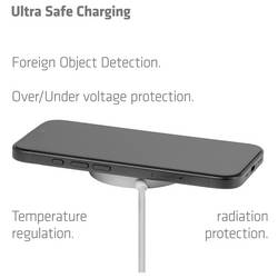 club3D bezdrátová indukční nabíječka 25 W Qi2 USB-C 25Wa CAC-3026 Výstup Qi standard bílá