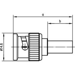 Telegärtner 100027498 100027498 BNC konektor zástrčka, rovná 75 Ω 1 ks