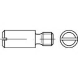 TOOLCRAFT 119067 stavěcí šrouby M3 6 mm příruba DIN 927 ocel 100 ks