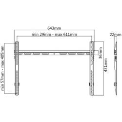 My Wall HP 5-2 ASL TV držák na zeď 81,3 cm (32) - 177,8 cm (70) pevný