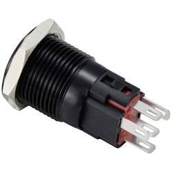 TRU COMPONENTS TC-12647448 tlačítkový spínač 250 V/AC 3 A 1x vyp/(zap) IP65 červená s aretací Eloxovaný hliník 1 ks