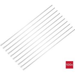 TRU COMPONENTS TC-12647564 Ocelové stahovací pásky 360 mm 4.6 mm AISI 304 100 ks