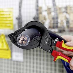 Knipex 95 36 315 A štípací kleště na kabely s ráčnou Vhodné pro (odizolační technika) kabely armované ocelí 45 mm 380 mm²