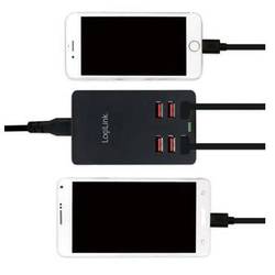 LogiLink PA0139 USB nabíječka, auto-detect, 6x USB A, 32 W, černá