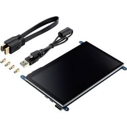 TRU COMPONENTS model dotykové obrazovky 17.8 cm (7 palec) 800 x 480 Pixel Vhodné pro (vývojové sady): Raspberry Pi®, Banana Pi
