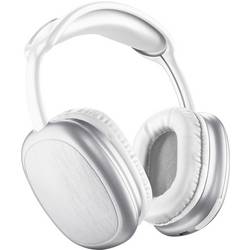 Cellularline Headset uzavřená (Over Ear) Bluetooth®, Bez kabelu, kabelová bílá regulace hlasitosti, Vypnutí zvuku mikrofonu
