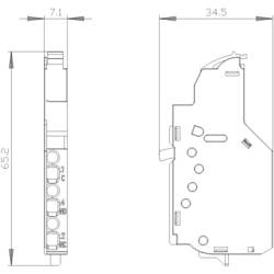 Siemens 3VA9988-0AA12 pomocný spínač 1 ks 1 přepínací kontakt Rozsah nastavení (proud): 6 A (max) Spínací napětí (max.): 240 V/AC (š x v x h) 7 x 56 x 30 mm