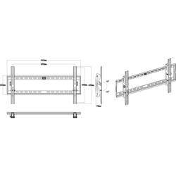 SpeaKa Professional SP-2110012 TV držák na zeď 106,7 cm (42) - 203,2 cm (80) naklápěcí integrovaná vodováha