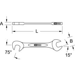KS Tools 517.1780 517.1780 oboustranný plochý klíč Délka klíče (cm) (jen pro nadpis) 8 mm