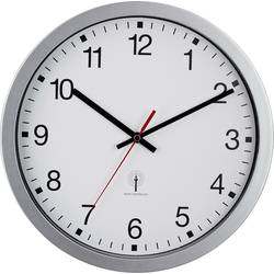 EUROTIME 56831-07 DCF nástěnné hodiny 30 cm x 43 mm, stříbrná