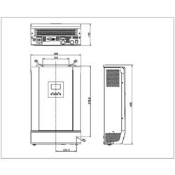 Steca ostrůvkový střídač Solarix PLI 1000-12, 550 W, 12 V -> 230 V