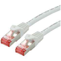 Roline 21.15.2660 RJ45 síťové kabely, propojovací kabely CAT 6 S/FTP 0.50 m bílá dvoužilový stíněný, bez halogenů, samozhášecí 1 ks