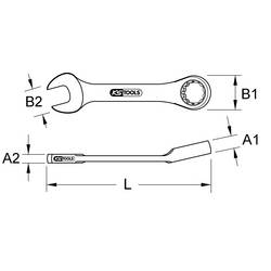 KS Tools 518.0010 518.0010 očkoplochý klíč Délka klíče (cm) (jen pro nadpis) 10 mm